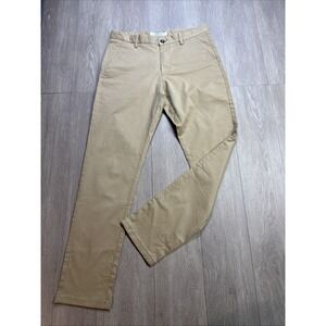 Collars & Co Men's Chino Pants Sz 30 Actual 32x30 Beige Khaki‎ Office Formal New